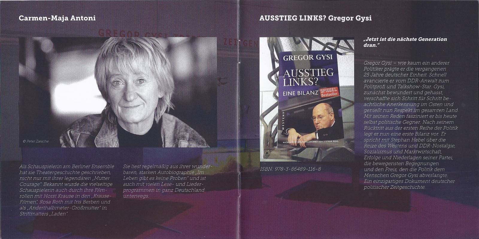 Gregor Gysi trifft ... Booklet 5-6