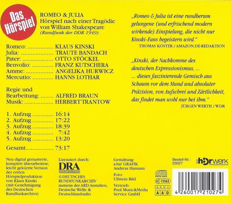 Klaus Kinski - Romeo & Julia