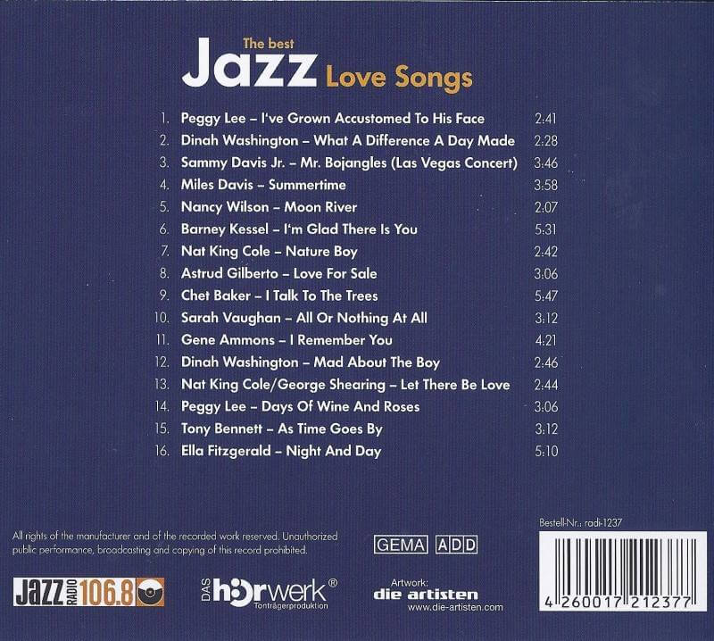 The best Jazz Love Songs